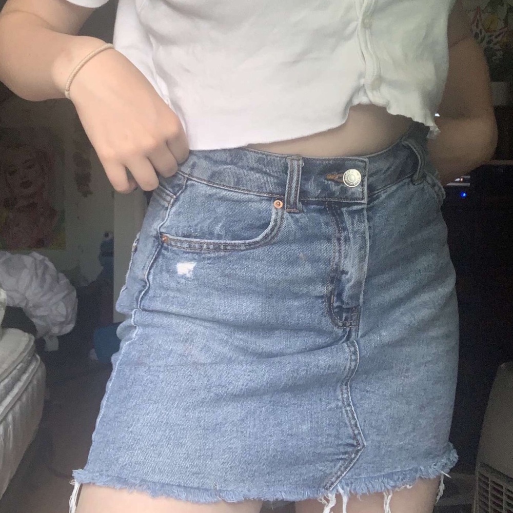 jean skirt